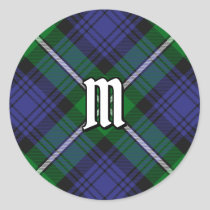 Clan Forbes Tartan Classic Round Sticker