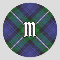 Clan Forbes Tartan Classic Round Sticker