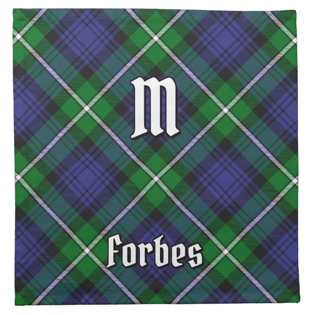 Clan Forbes Tartan Cloth Napkin (Front)