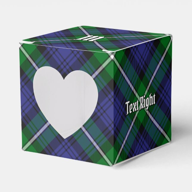 Clan Forbes Tartan Favor Boxes (Front Side)