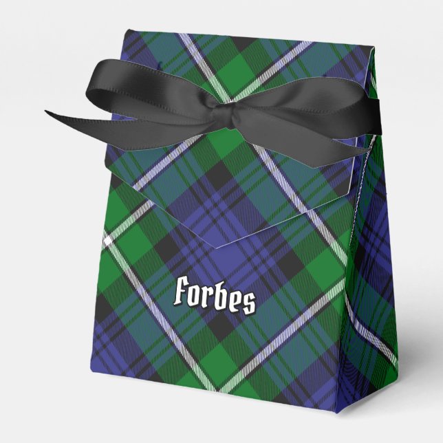 Clan Forbes Tartan Favor Boxes (Front Side)