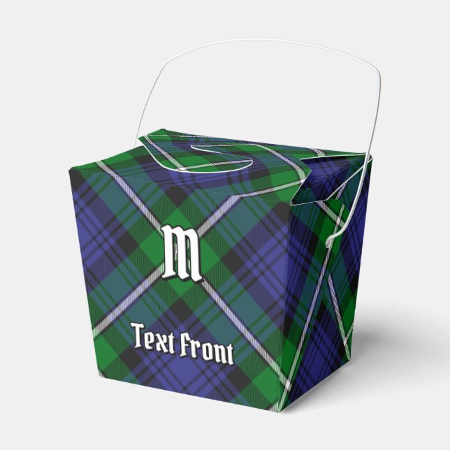 Clan Forbes Tartan Favor Boxes (Front Side)