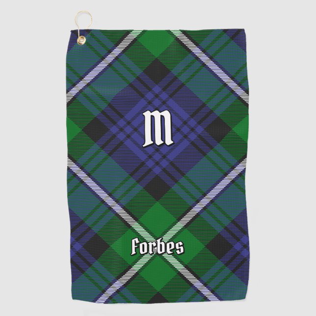 Clan Forbes Tartan Golf Towel (Front)