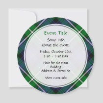 Clan Forbes Tartan Invitation