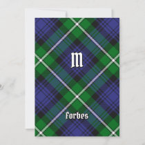 Clan Forbes Tartan Invitation