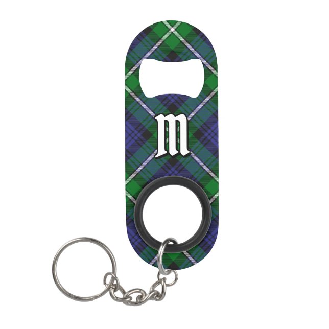 Clan Forbes Tartan Keychain Bottle Opener (Front)