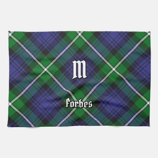 Clan Forbes Tartan Kitchen Towel (Horizontal)