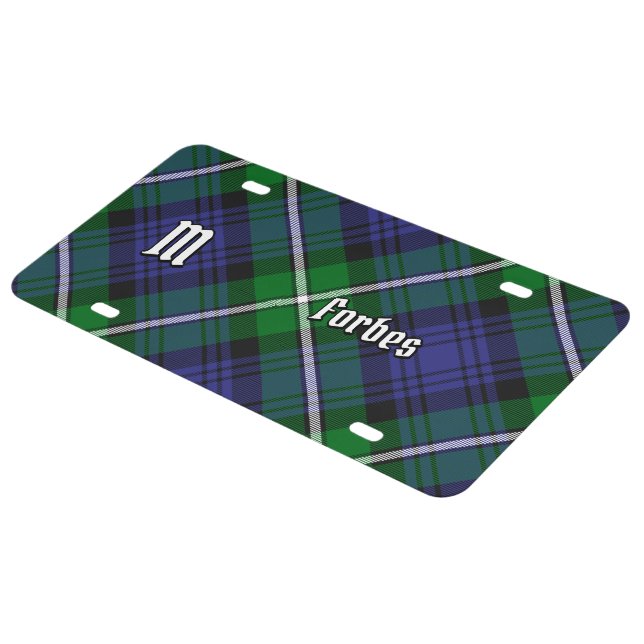 Clan Forbes Tartan License Plate (Side)