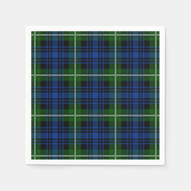 Clan Forbes Tartan Napkins (Front)