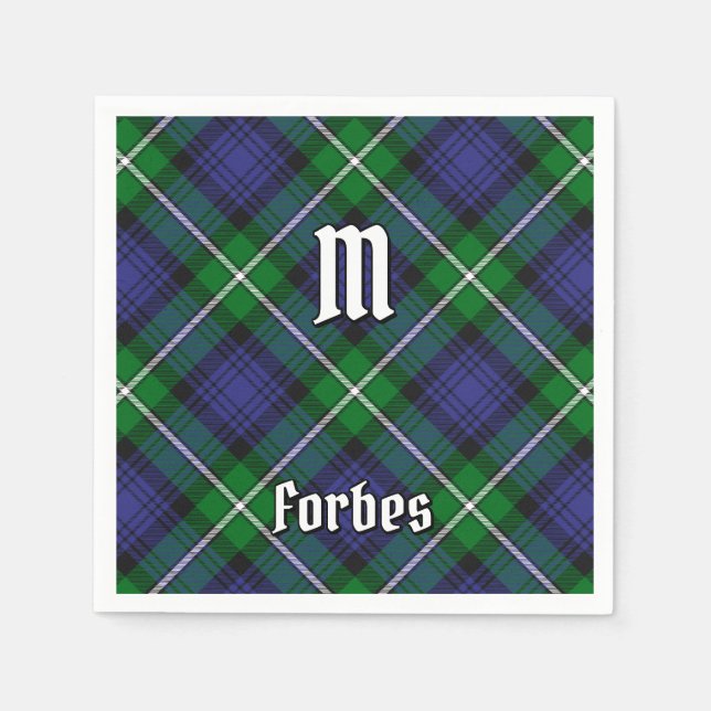 Clan Forbes Tartan Napkins (Front)