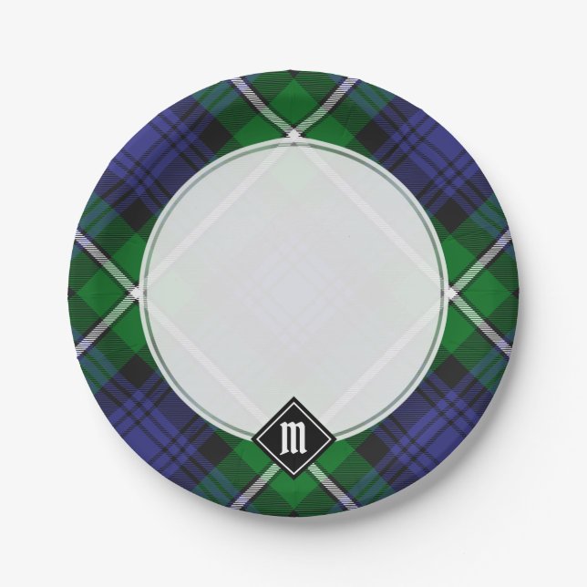 Clan Forbes Tartan Paper Plates (Front)