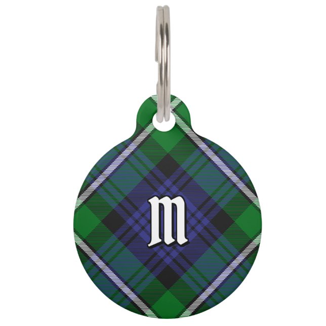 Clan Forbes Tartan Pet ID Tag (Front)