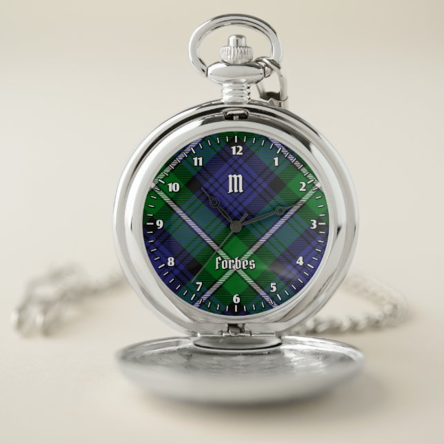 Clan Forbes Tartan Pocket Watch (Inside)