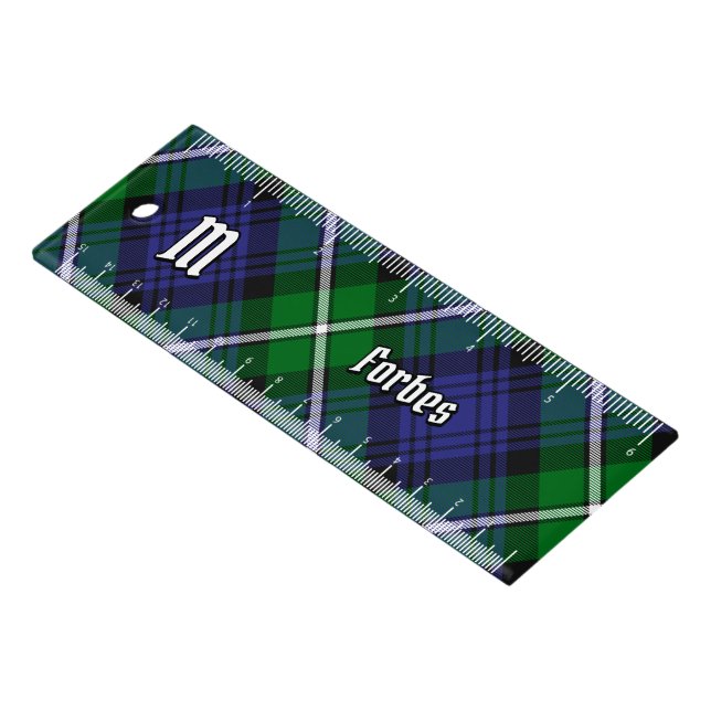 Clan Forbes Tartan Ruler (Angled)