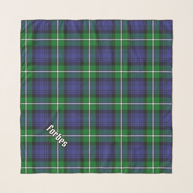 Clan Forbes Tartan Scarf (Front (Horizontal))