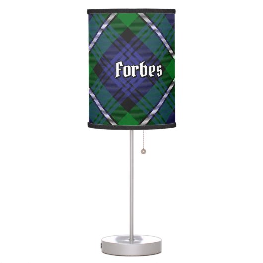 Clan Forbes Tartan Table Lamp (Left)