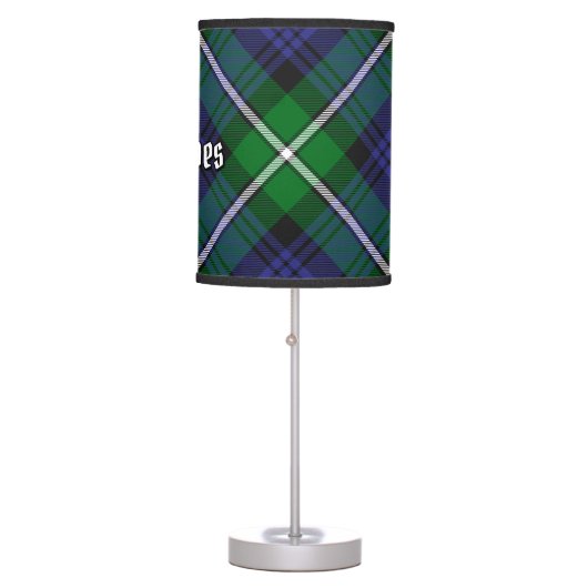 Clan Forbes Tartan Table Lamp (Front)
