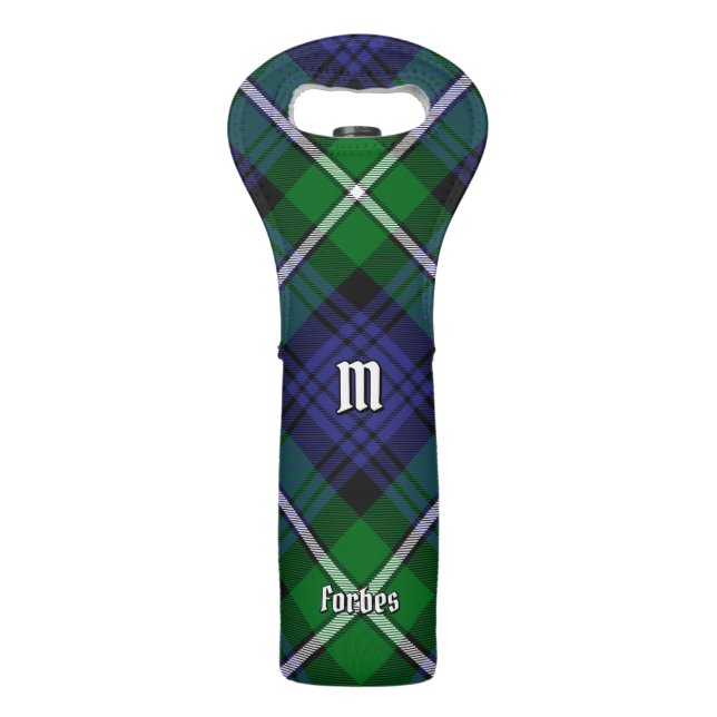 Clan Forbes Tartan Wine Bag (Front)