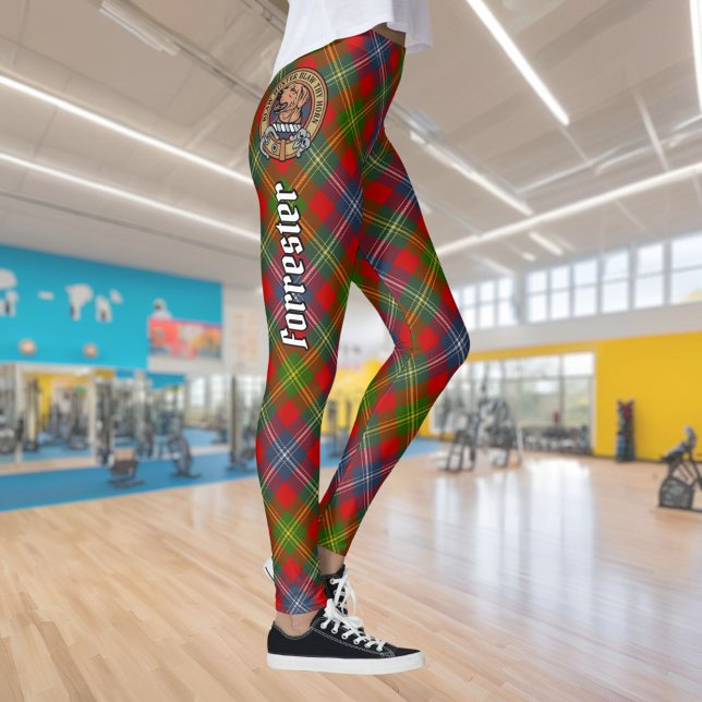 Clan Forrester Crest over Tartan Leggings (Creator Uploaded)