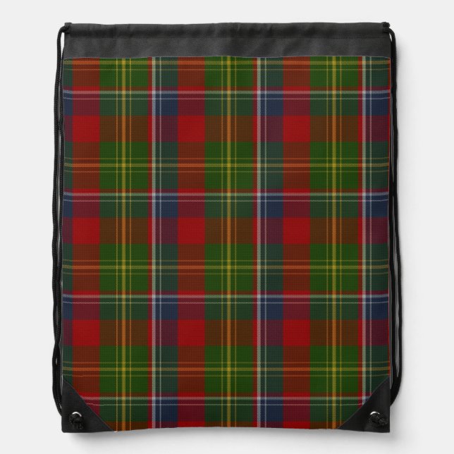 Clan Forrester Tartan Plaid Backpack (Front)