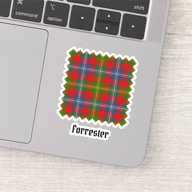 Clan Forrester Tartan Sticker (Detail)