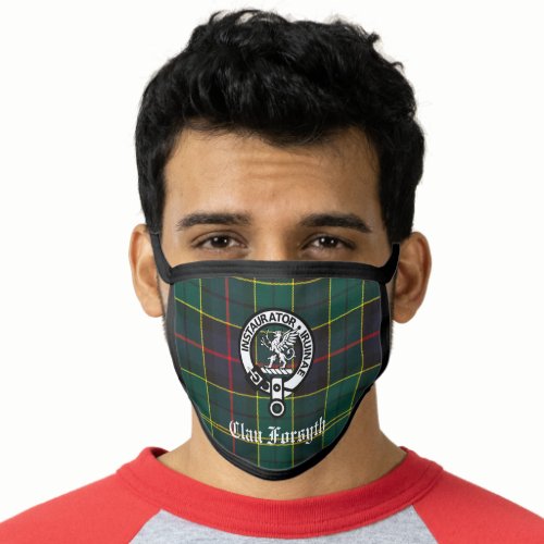 Clan Forsyth Crest Badge  Tartan Face Mask