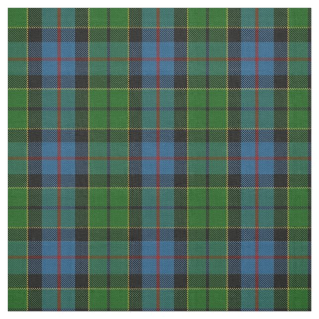 Clan Forsyth Forsythe Scottish Tartan Plaid Fabric (Swatch)