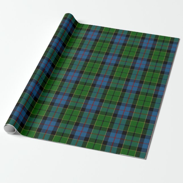 Clan Forsyth Forsythe Scottish Tartan Wrapping Paper (Unrolled)