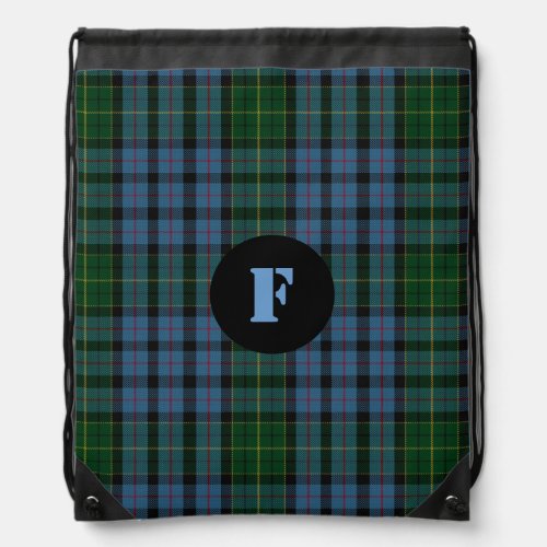 Clan Forsyth Tartan Plaid Monogram Backpack