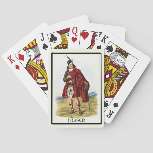 Clan Fraser Classic Scotland Poker Cards (Back)