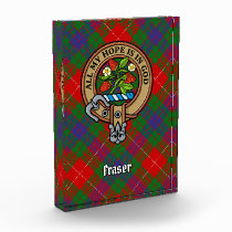 Clan Fraser Crest Acrylic Award