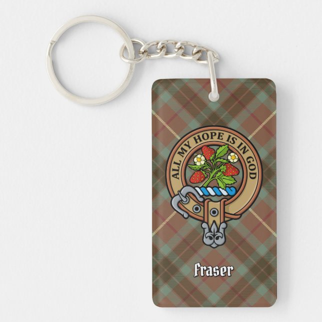 Clan Fraser Crest Acrylic Keychain (Front)