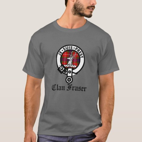 Clan Fraser Crest Badge Cutout  T_Shirt
