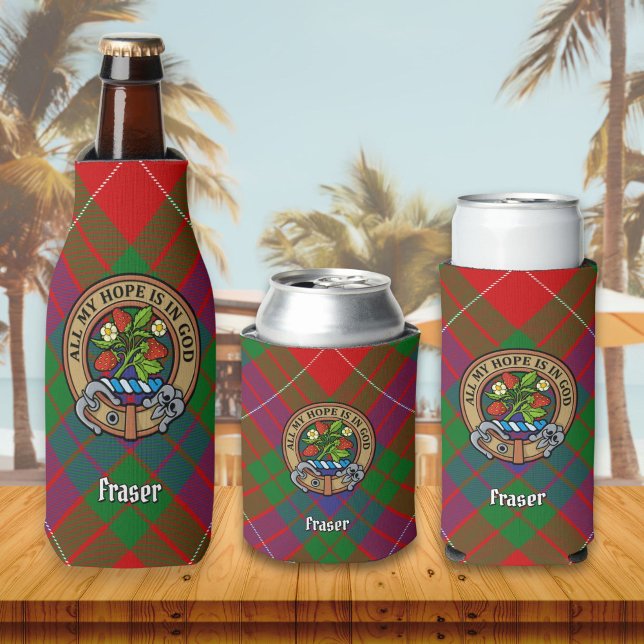 Clan Fraser Crest Bottle Cooler (Creator Uploaded)