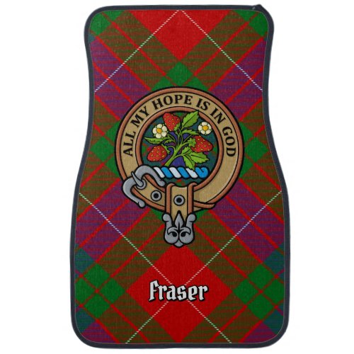 Clan Fraser Crest Car Floor Mat