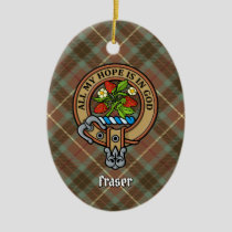 Clan Fraser Crest Ceramic Ornament