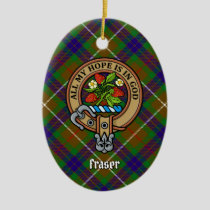 Clan Fraser Crest Ceramic Ornament