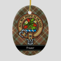 Clan Fraser Crest Ceramic Ornament