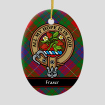 Clan Fraser Crest Ceramic Ornament