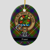 Clan Fraser Crest Ceramic Ornament