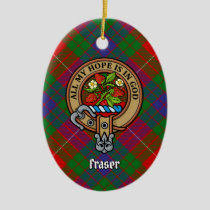 Clan Fraser Crest Ceramic Ornament