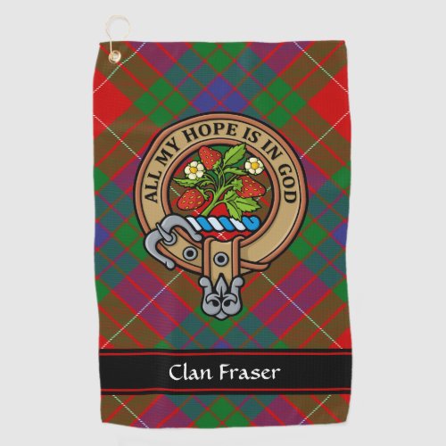 Clan Fraser Crest Golf Towel