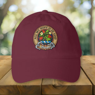 Clan Fraser Crest over Hunting Tartan Hat