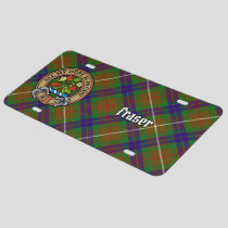 Clan Fraser Crest over Hunting Tartan License Plate