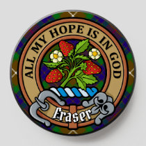 Clan Fraser Crest over Hunting Tartan PopSocket