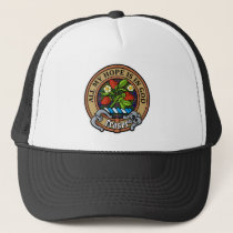 Clan Fraser Crest over Hunting Tartan Trucker Hat