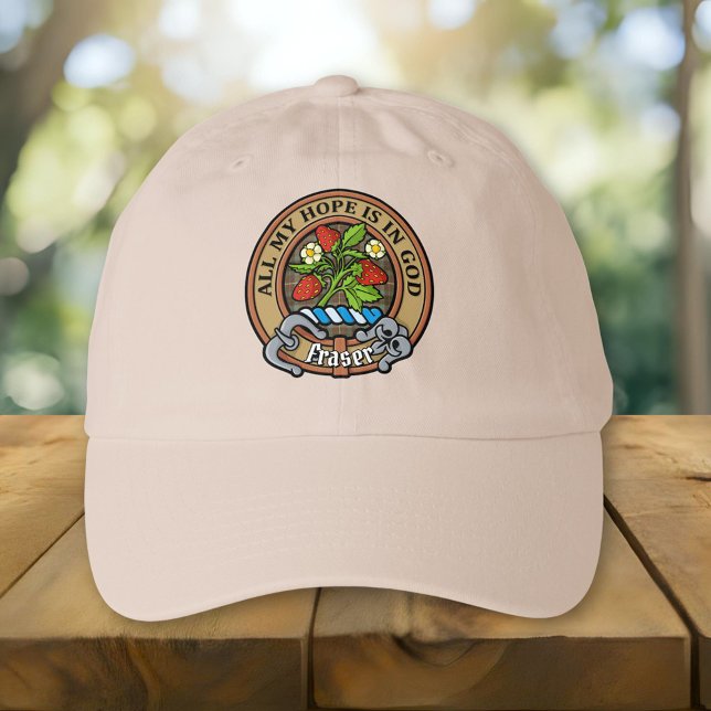 Clan Fraser Crest over Hunting Weathered Tartan Hat (Creator Uploaded)