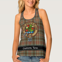 Clan Fraser Crest over Hunting Weathered Tartan Tank Top