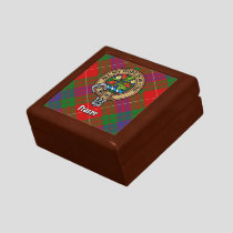 Clan Fraser Crest over Tartan Gift Box