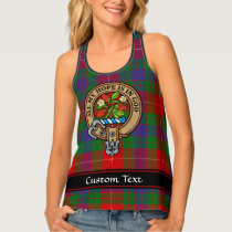 Clan Fraser Crest over Tartan Tank Top